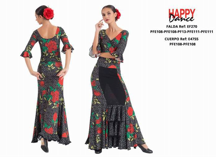 Happy Dance. Woman Flamenco Skirts for Rehearsal and Stage. Ref. EF270PFE108PFE108PF13PFE111PFE111